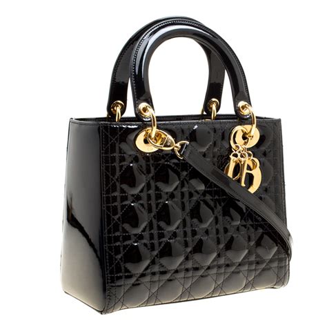 dior black leather bag